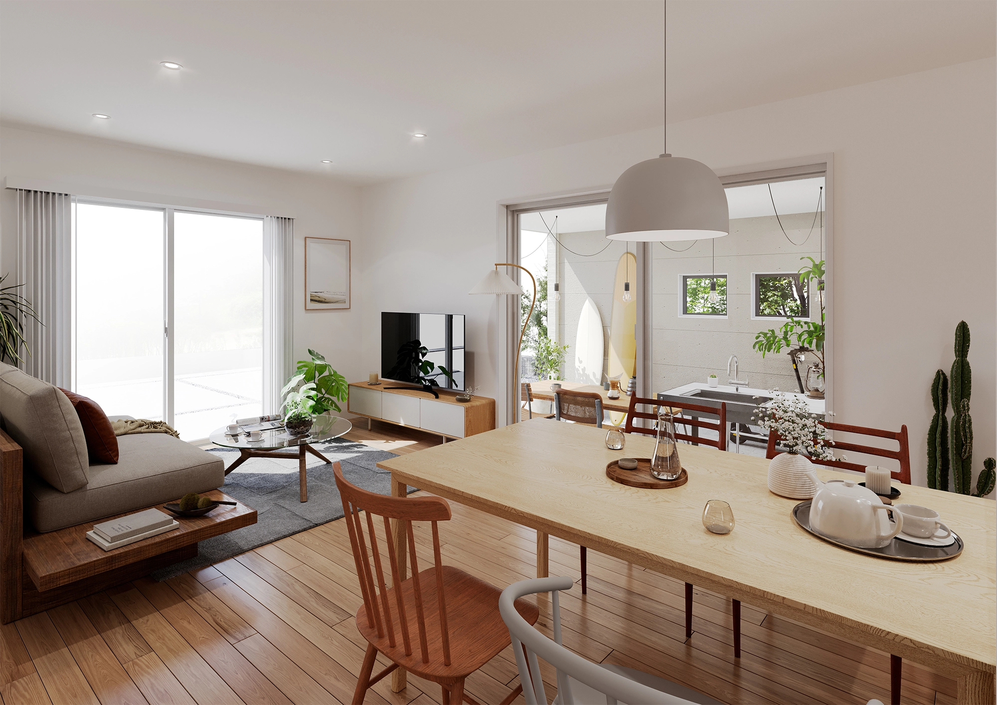 LIVING / DINING / KITCHEN